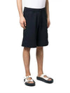 Side Patch Pocket Drawstring Shorts Navy - TEN C - BALAAN 4