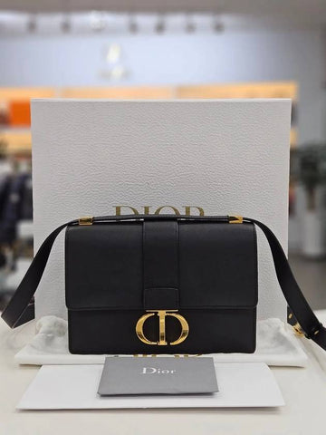 23 Year Montaign 30 Small Black Shoulder Bag M9234 - DIOR - BALAAN 1