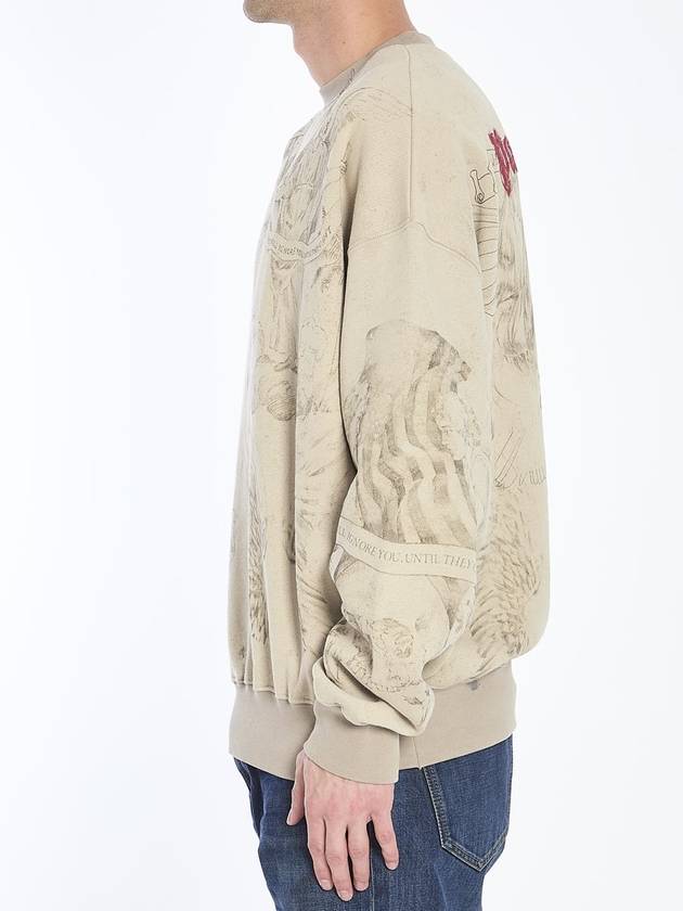 Pencil All Over Sweatshirt - PALM ANGELS - BALAAN 3