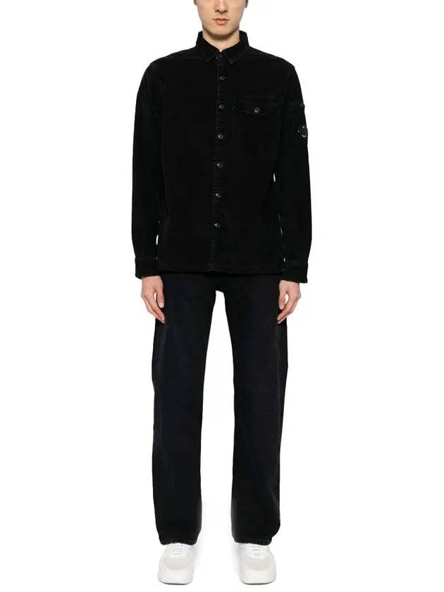 Lens Detail Long Sleeve Shirt Black - CP COMPANY - BALAAN 3