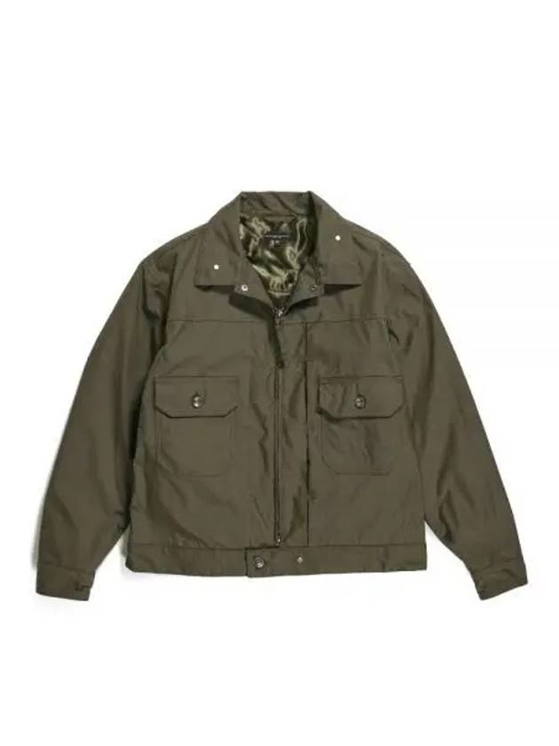 Trucker Jacket Olive CP Weather Poplin 23F1D007 NQ184 EU001 - ENGINEERED GARMENTS - BALAAN 1