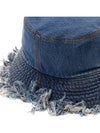 Embroidered Logo Denim Bucket Hat Blue - FENDI - BALAAN 10