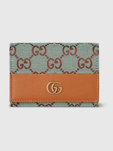 GG Canvas Cald Wallet Brown - GUCCI - BALAAN 1