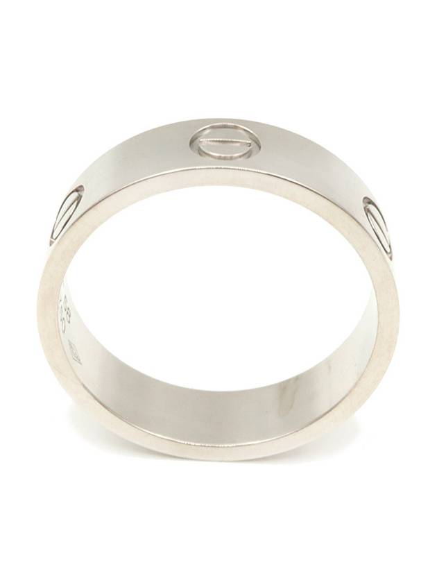 B4084758 18K White Gold Love Ring Wedding Band No 58 - CARTIER - BALAAN 6