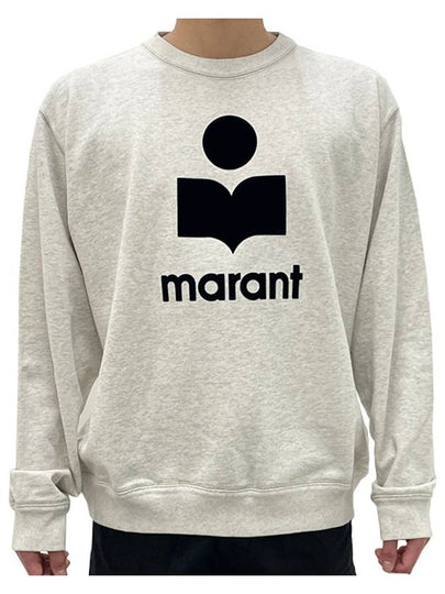 Mikoy Big Logo Cotton Sweatshirt Ecru - ISABEL MARANT - BALAAN 2