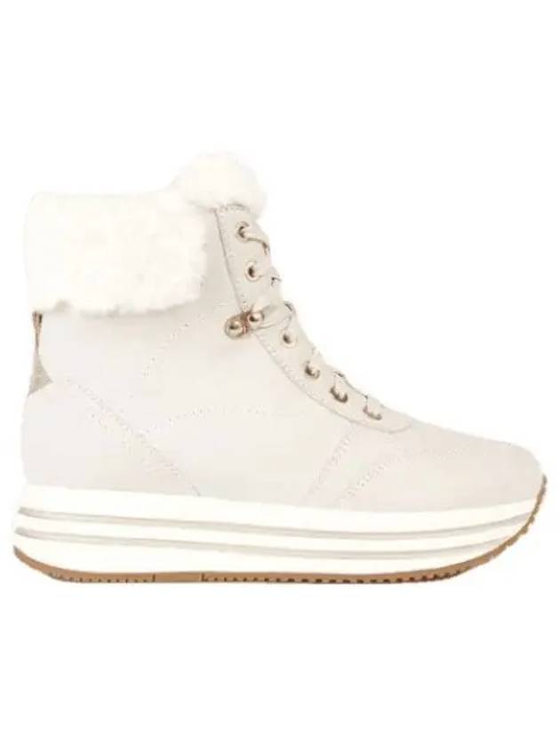 Kensi Women's Fur Boots White 494529 - GEOX - BALAAN 1