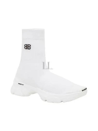 Men's Speed 30 Knit High Top Sneakers White - BALENCIAGA - BALAAN 2