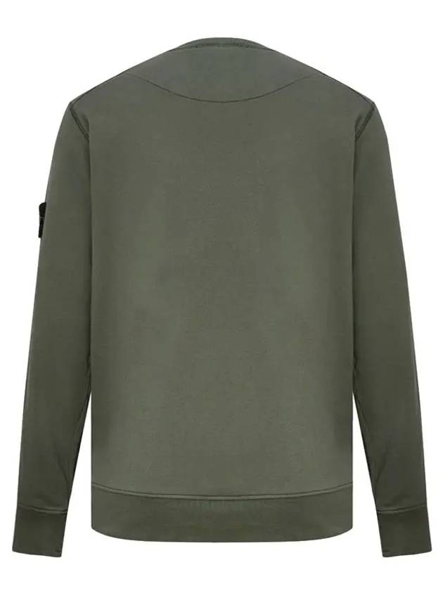 Compass Patch Cotton Sweatshirt Musk Green - STONE ISLAND - BALAAN 3