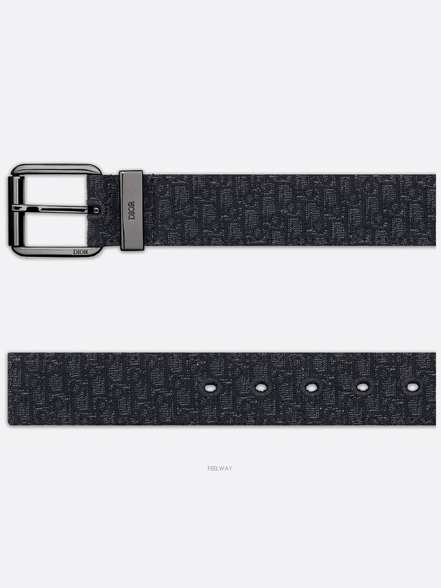 Micro Oblique Jacquard Belt Black - DIOR - BALAAN 3