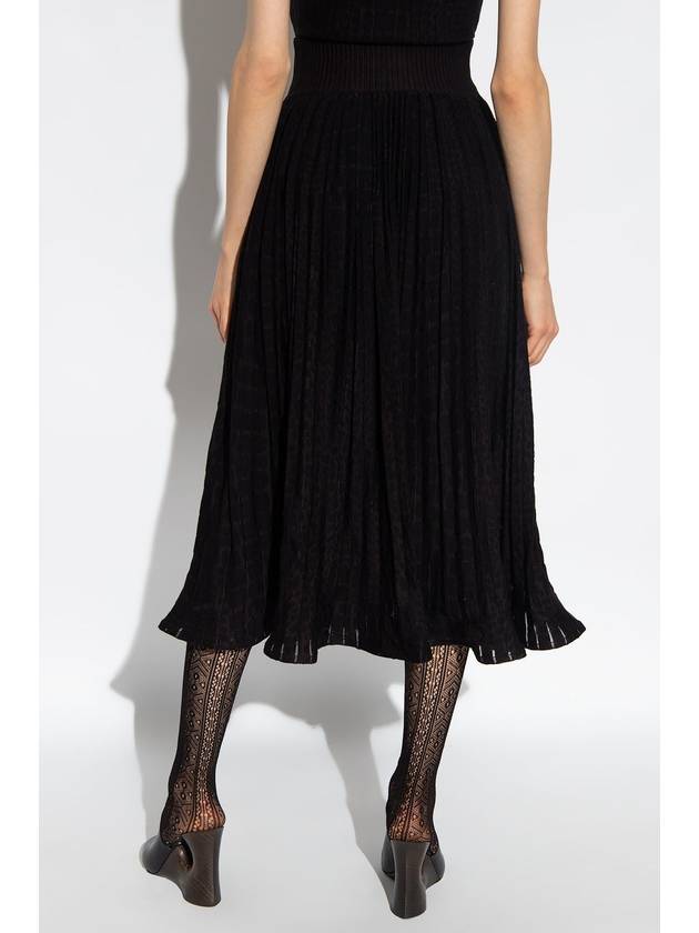 Alaïa Pleated Skirt, Women's, Black - ALAIA - BALAAN 4