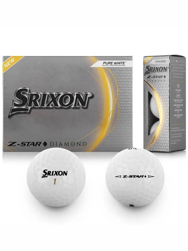 Z STAR DIAMOND 3 piece golf ball - SRIXON - BALAAN 5