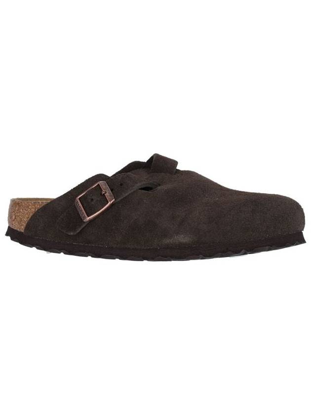 'Boston' Brown Slip-On Mules With Buckle In Suede Woman - BIRKENSTOCK - BALAAN 2