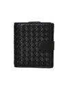 Intrecciato Half Wallet Black - BOTTEGA VENETA - BALAAN 2