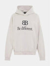 BB Logo Print Hoodie Cream - BALENCIAGA - BALAAN 2