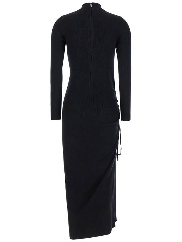 Merino Ruched Midi Dress - MICHAEL KORS - BALAAN 2