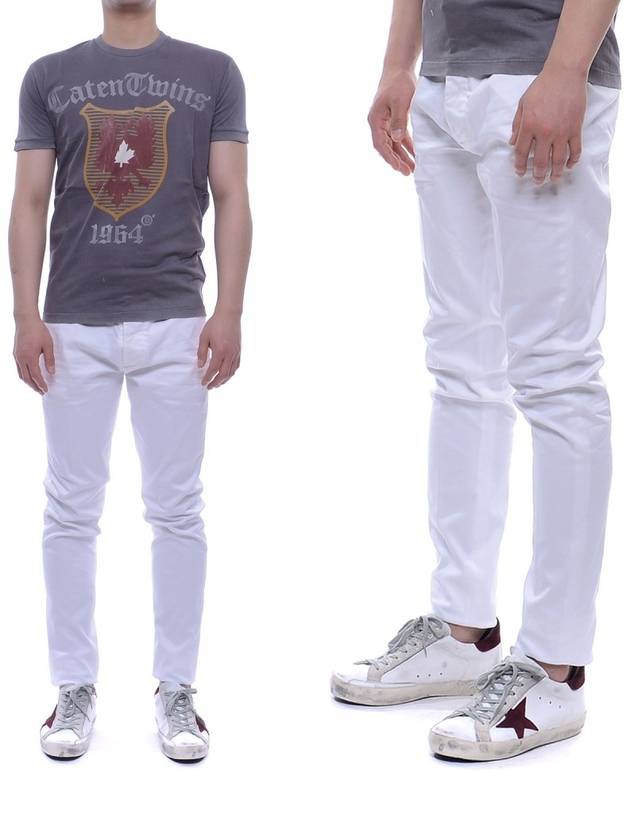 Men's Slim Fit Pants White - DSQUARED2 - BALAAN 2