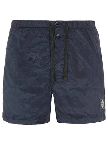 Nylon Metal Swim Shorts Navy - STONE ISLAND - BALAAN.