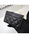 Classic CC Logo Grained Calfskin Card Wallet Black - CHANEL - BALAAN 4