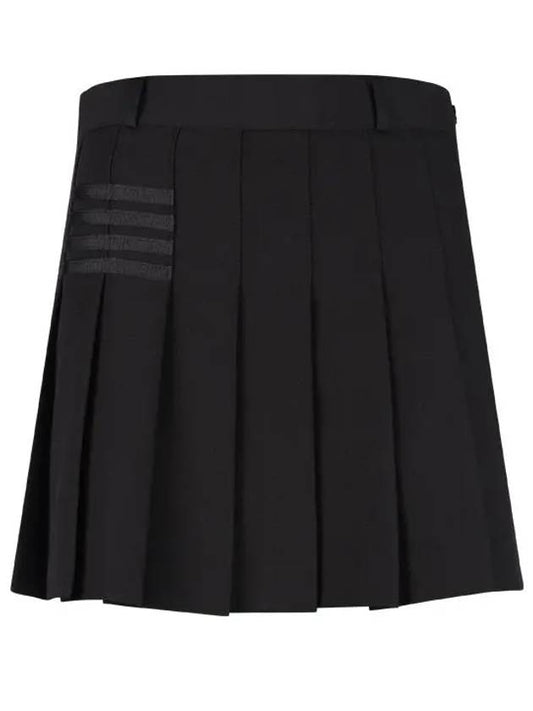 Women s unbalanced diagonal pleated culottes skirt BMU4A134W - LUX GOLF - BALAAN 1