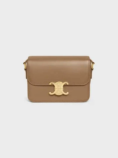 Teen Triomphe Shiny Calfskin Cross Bag Dark Sepia - CELINE - BALAAN 2