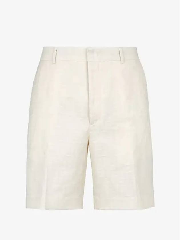 Bermuda FF Cotton Shorts White - FENDI - BALAAN 2