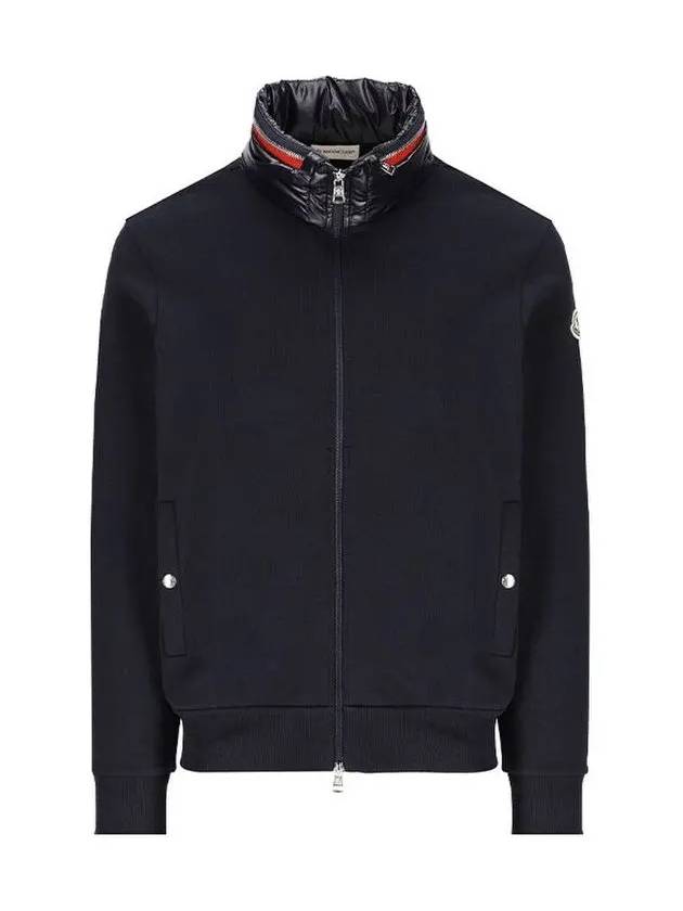 8G00037 89A5W 778 Men's Navy Blue Hooded Zip-Up - MONCLER - BALAAN 2