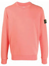 Garment Dyed Cotton Crewneck Sweatshirt Orange - STONE ISLAND - BALAAN 3