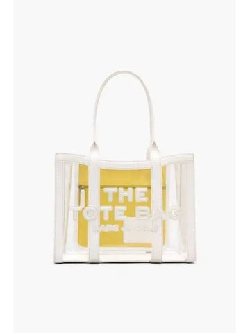 Clear The Medium Tote White MBBAA24011WHX - MARC JACOBS - BALAAN 1