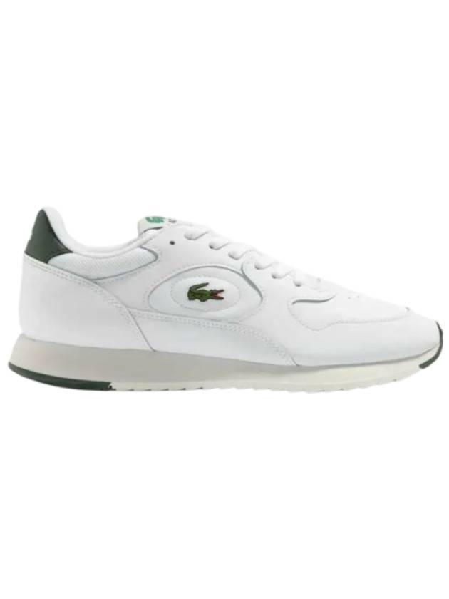 Linetrack Leather Low Top Sneakers White - LACOSTE - BALAAN 1