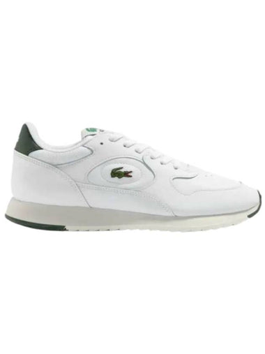 Line Track Leather Low Top Sneakers White - LACOSTE - BALAAN 1