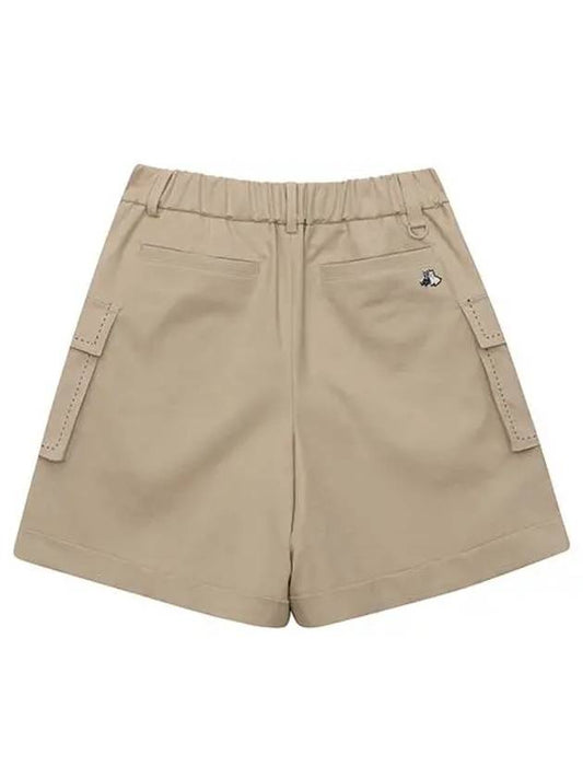 Cargo A-line shorts part 4 5703LZWCBEIGE - BLACK&WHITE - BALAAN 2