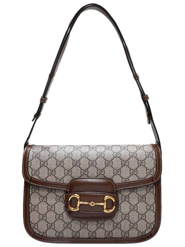 Women s 602204 GG Supreme Canvas 1955 Horsebit Shoulder Bag - GUCCI - BALAAN 11