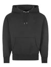 Men's Big Heart Logo Hoodie Black - AMI - BALAAN 2