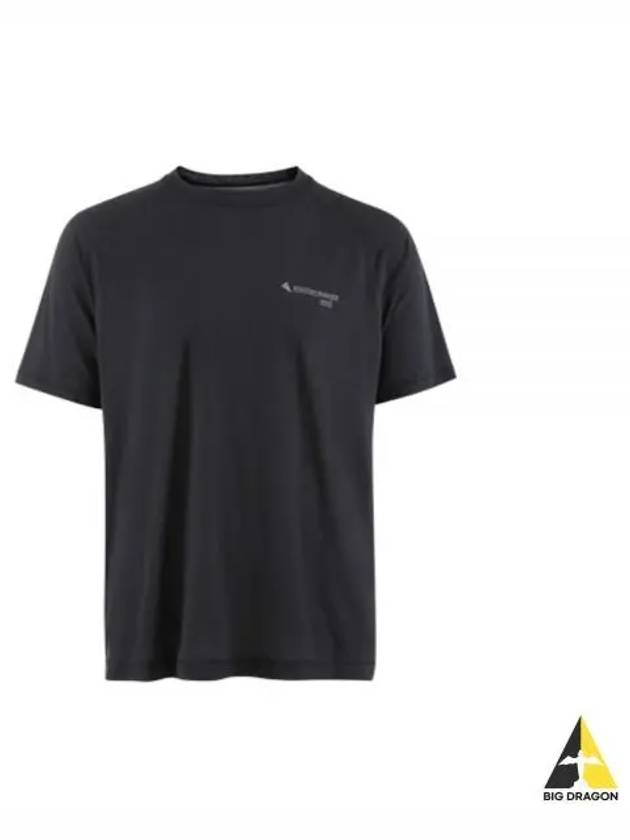 Men's Groa Logo Technical Short Sleeve T-Shirt Raven - KLATTERMUSEN - BALAAN 2