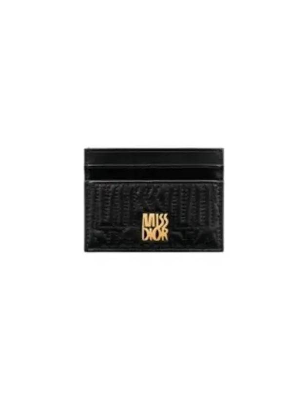 Miss Dior Freesia Card Wallet Black - DIOR - BALAAN 2