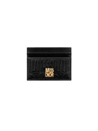 Miss Dior Freesia Card Wallet Black - DIOR - BALAAN 2