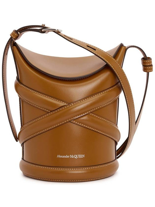 The Curve Small Bucket Bag Tan - ALEXANDER MCQUEEN - BALAAN 2