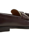 Men's Tassel GG Supreme Canvas Leather Loafers Brown - GUCCI - BALAAN.