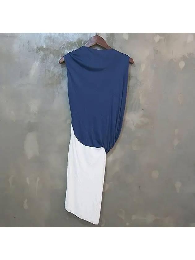 Navy white color dress - BALENCIAGA - BALAAN 5