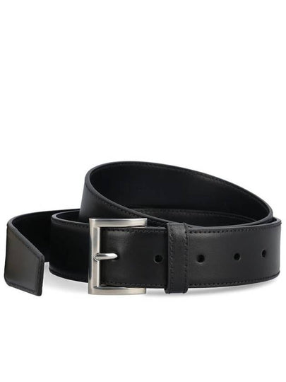 Leather Belt Black Black - PRADA - BALAAN 2