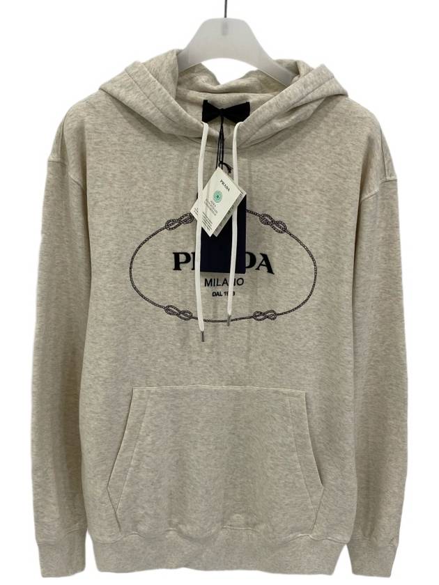 Logo Hooded Sweatshirt Hooded Tshirt UJL24B - PRADA - BALAAN 5