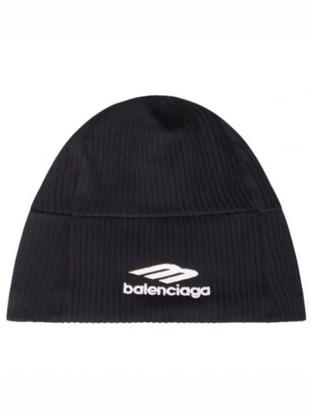 Logo Beanie Black - BALENCIAGA - BALAAN 2