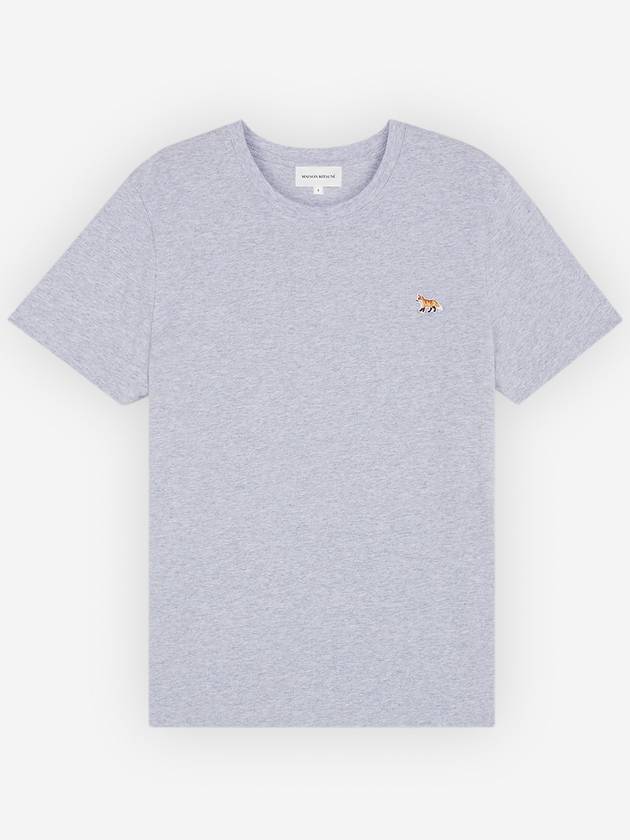 Baby Fox Patch Regular Short Sleeve T-Shirt Grey - MAISON KITSUNE - BALAAN 2