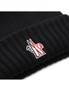 Men s Grenoble Logo Wool Beanie 3B00012 M1131 999 24F - MONCLER - BALAAN 4