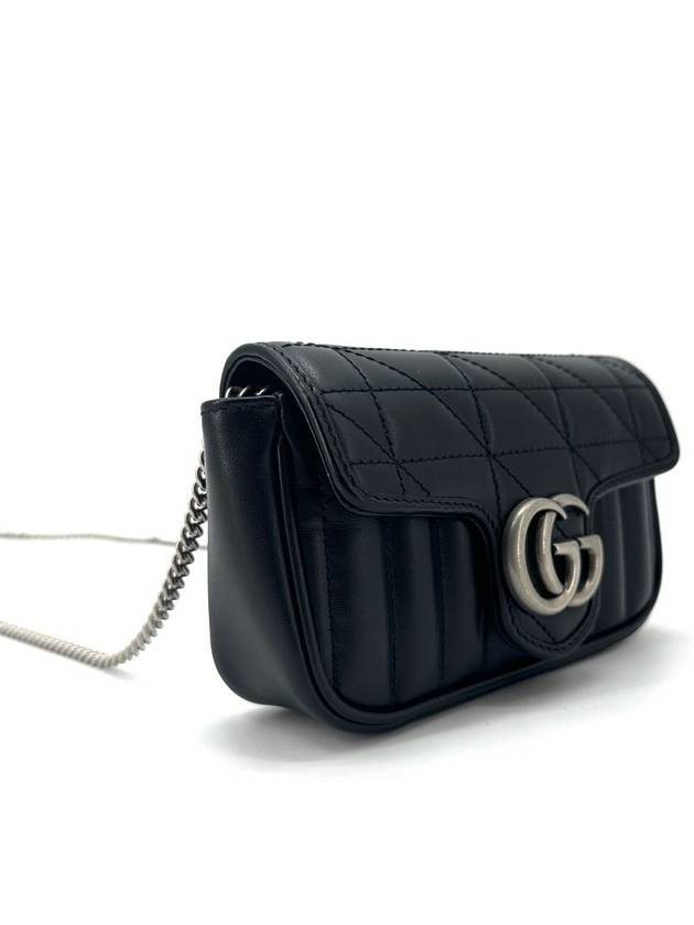 GG Marmont Matelasse super mini chain bag shoulder cross 476433 - GUCCI - BALAAN 4