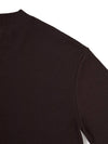 Loose ribbed mock neck knit t-shirt DARK BROWN - WEST GRAND BOULEVARD - BALAAN 5