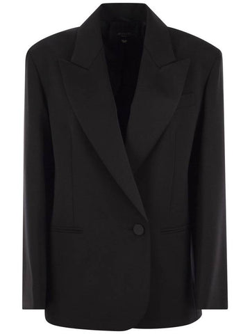 SAVA - Stretch wool blend canvas oversized blazer - WEEKEND MAX MARA - BALAAN 1