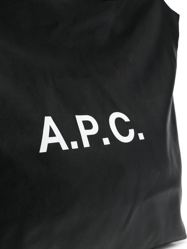 Ninon Logo Print Tote Bag Black - A.P.C. - BALAAN 6