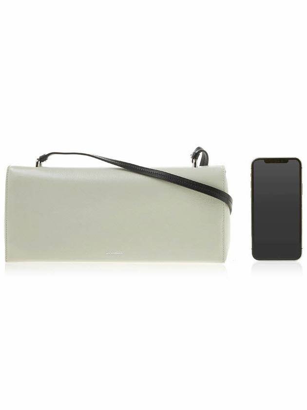 Logo Patent Leather Shoulder Bag White - JIL SANDER - BALAAN 7