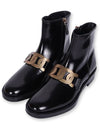 Flat Middle Boots Black - TOD'S - BALAAN.